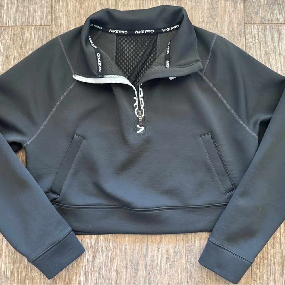 Nike Pro Black Half-Zip Sweatshirt